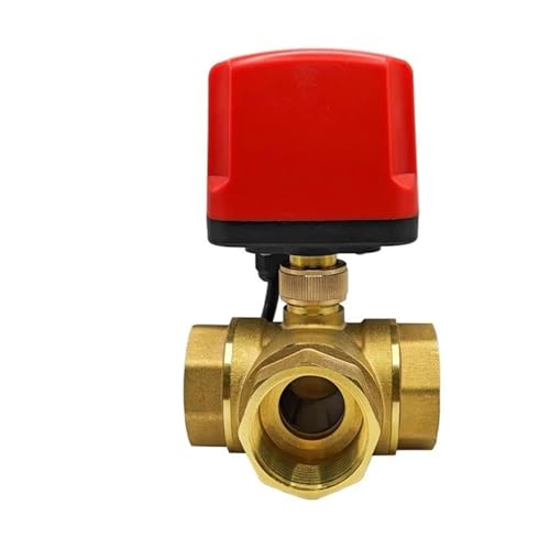 1 Stück DN15-DN50 Motorisiertes Kugelventil 3-Draht Wasserdicht IP65 3-Wege-Elektro-Wasserventile Innengewinde 12 V 24 V 220 V(DN32 3-Way,AC220V CR04) von Lasitech