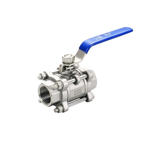1 Stück dreiteiliger Kugelhahn mit Gewinde aus Edelstahl 304 Q61F-16P Innengewinde 316L 4 Zoll, 6 Zoll, 1 Zoll.(DN40,316L material) von Lasitech