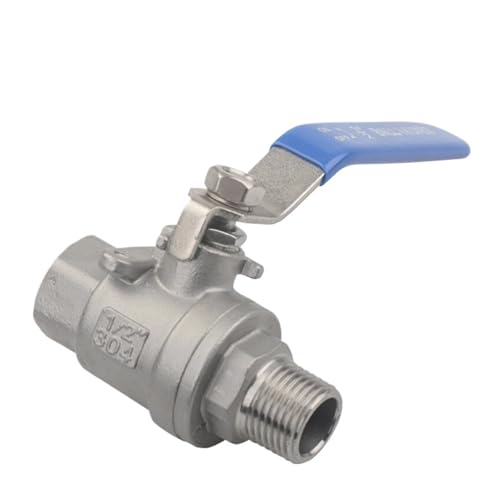 1 stück 1/2 "3/4" 1 "1-1/4" 1-1/2 "2" Weiblich/Männlich 304 Edelstahl-kugelhahn Wasserrohrverschraubung(1") von Lasitech