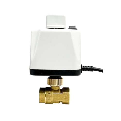 1 stück 1/2 "3/4" 1 "2" Normalerweise Geschlossen Motorisierte Kugelhahn 220 V 12 V 24 V 2-draht Messing Elektrische Mit Manuelle Schalter(DN32,Normally Closed 24VDC) von Lasitech