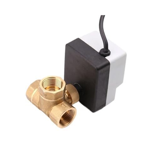 1 stück 1/2 “3/4” 1 “2 Zoll 3 Weg Motorisierte Kugelhahn Elektrische Drei Drähte Zwei Punkt Steuerung mit Manuelle Schalter(1",220VAC) von Lasitech