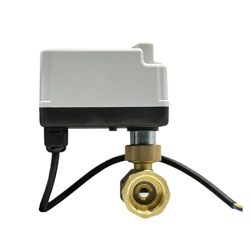 1 stück 1/2 "3/4" 1 "2" messing Motorisierte Kugelhahn 3-Draht 2 Steuerung Normalerweise Geschlossen DC24V DC12V Elektrische Mit Manuelle Schalter(1/2",DC24V) von Lasitech
