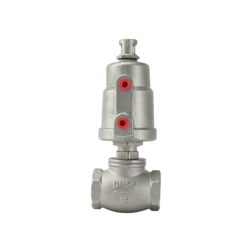 1 stück 1/2 "3/4" 1 "Edelstahl T Typ Pneumatische Gewinde Kugelventil Winkel Sitz Wasser Taille Trommel(3/4",Single Acting) von Lasitech