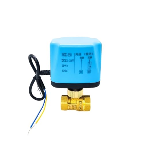 1 stück 1/2 "Normalerweise Geschlossen/Offen Zwei Draht Motorisierte Kugelhahn Elektrische AC220V DC12V DC24V(1/2" 12VDC,Normally Closed) von Lasitech