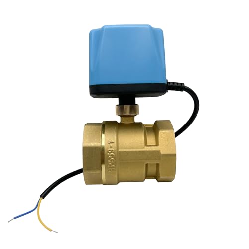 1 stück 1 ''Normalerweise Geschlossen Zwei-wege Messing Motorisierte Kugelhahn Drahtsteuerung Elektrische(12V CR04) von Lasitech