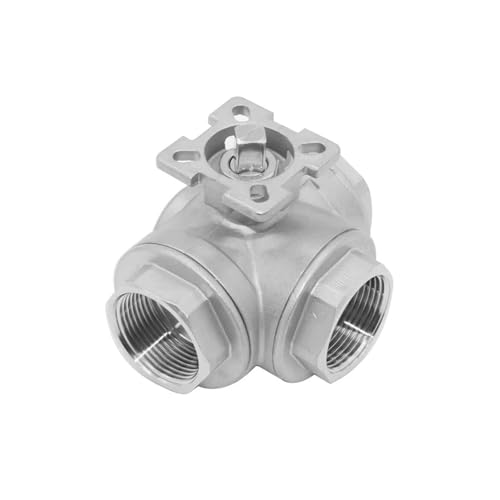 1 stück 1 "SS304 Edelstahl Drei-wege-kugelhahn T/L Typ Innengewinde(T Type) von Lasitech