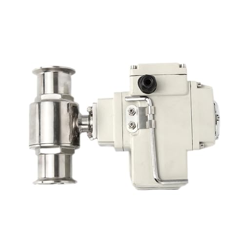 1 stück 32mm Edelstahl Tri Clamp Verbindung Lebensmittelqualität Elektrischer Motorisierter Kugelhahn Q911F-16P Elektrischer Kugelhahn(24VDC) von Lasitech
