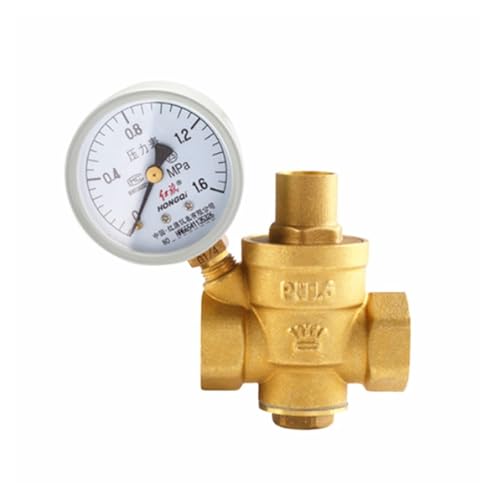 1 stück DN15 DN25 1/2 "3/4" Messing Wasserdruckminderer Aufrechterhaltung Ventile Regler Mayitr Einstellbare Erleichterung Mit Manometer Meter(DN20,With pressure gauge) von Lasitech