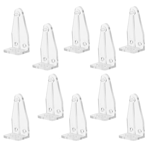 10Pcs Lastic Unteren Schiene Fixer Halten Unten Halterung Transparent Jalousien Boden Halter Holz Faux Plissee Schattierungen(3X2CM) von Lasitech