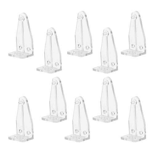 10Pcs Lastic Unteren Schiene Fixer Halten Unten Halterung Transparent Jalousien Boden Halter Holz Faux Plissee Schattierungen(4X2CM) von Lasitech