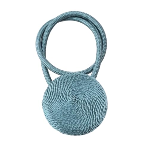 1Pc Farbe Vorhang Raffhalter Magnet Vorhänge Zubehör Magnethalter Schnallen Seil Cilp Strap(Blue) von Lasitech
