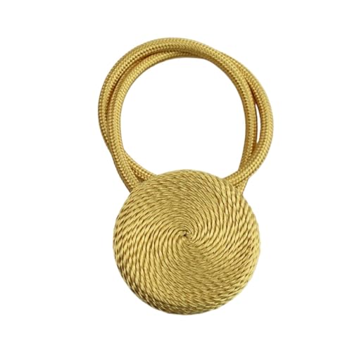 1Pc Farbe Vorhang Raffhalter Magnet Vorhänge Zubehör Magnethalter Schnallen Seil Cilp Strap(Gold) von Lasitech