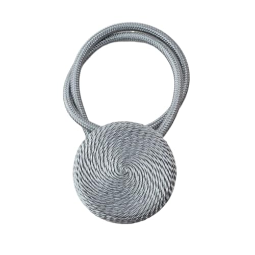 1Pc Farbe Vorhang Raffhalter Magnet Vorhänge Zubehör Magnethalter Schnallen Seil Cilp Strap(Silver) von Lasitech