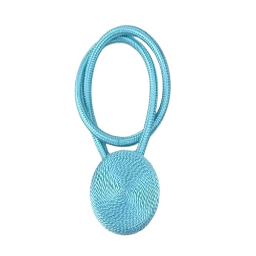 1Pc Farbe Vorhang Raffhalter Magnet Vorhänge Zubehör Magnethalter Schnallen Seil Cilp Strap(Sky Blue) von Lasitech