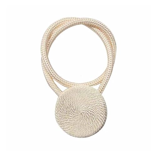 1Pc Magnetische Vorhang Raffhalter Clip Zimmer Zubehör Vorhänge Halter Schnallen Seil Strap Home Decor(Beige) von Lasitech