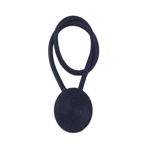 1Pc Magnetische Vorhang Raffhalter Clip Zimmer Zubehör Vorhänge Halter Schnallen Seil Strap Home Decor(Dark Blue) von Lasitech