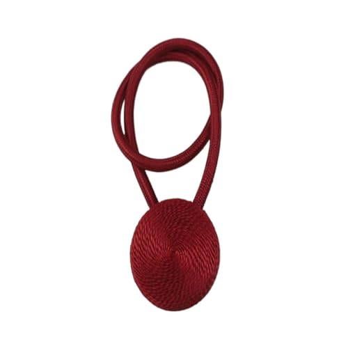 1Pc Magnetische Vorhang Raffhalter Clip Zimmer Zubehör Vorhänge Halter Schnallen Seil Strap Home Decor(Red) von Lasitech