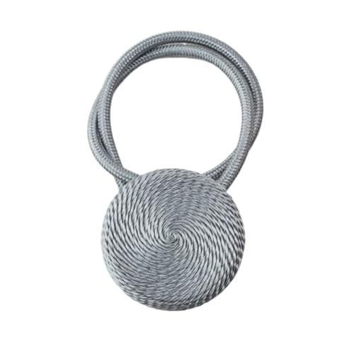 1Pc Magnetische Vorhang Raffhalter Clip Zimmer Zubehör Vorhänge Halter Schnallen Seil Strap Home Decor(Silver) von Lasitech
