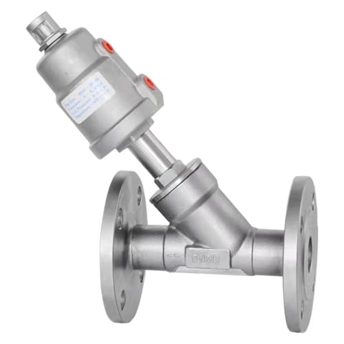1pc DN20 Edelstahl Flansch Pneumatische Winkel Sitz Ventil Normalerweise Geschlossen Ventile for Dampf Gas Öl(DN20 Normally Open,Single) von Lasitech