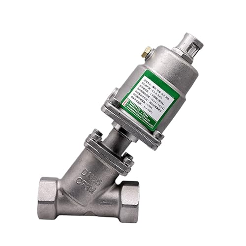 1pc DN25 Normalerweise Geschlossen Pneumatische Sitz Ventil 16 Bar Antrieb Winkel Ventile for Dampf Gas Öl(Single Acting) von Lasitech