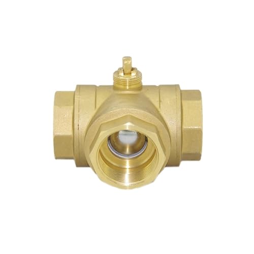 1pc DN40 Motorisierte Messing Kugelhahn Körper 3 Weg Elektrische Gewinde(L Type) von Lasitech