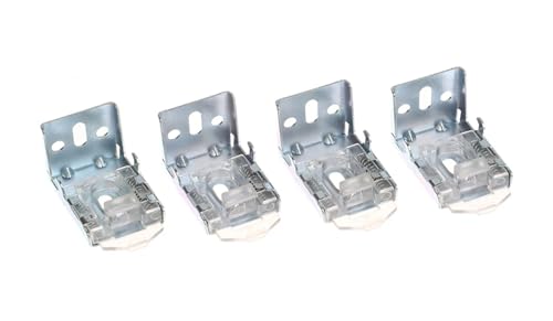 4Pcs 25MM Decke Wand Halterungen for Jalousien Schiene Montage Zubehör Vorhang Halter Fenster von Lasitech