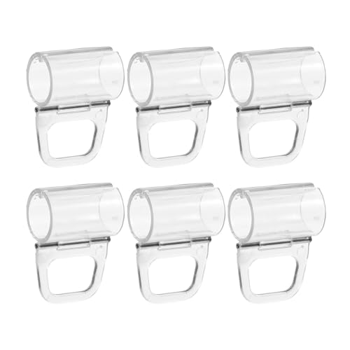 6 stücke Rollos Ziehen Griff Clips Schnurlose Blind Unten Schatten Teile Transparent 20Mm Plissee Vorhänge Volant Haken Stabile von Lasitech