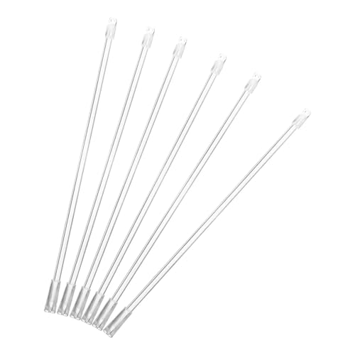 6set Vorhang Zubehör Klar Pull Stangen Blind Ersatz Haken for Vorhänge Fenster Öffner Vertikale Jalousien POM von Lasitech