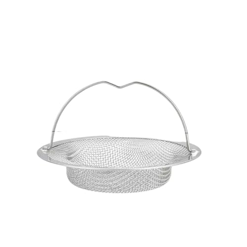 1/2 stücke Edelstahl Spüle Filter Mit Griff Rostfrei Mesh Sieb for Küche Bad Ablauf Korb Gemüse Obst Ablassen(1pc A) von Lasitmerh