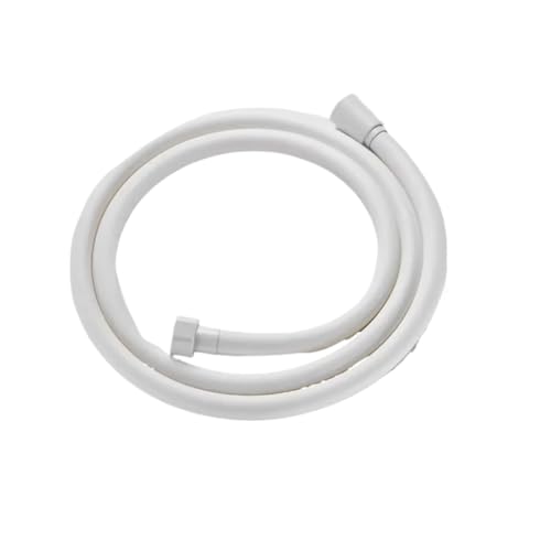 1 stück 1,5/2/3 m Grau PVC Flexible Handbrause Schlauchleitung Anti Wicklung Explosionsgeschützte Rohr Badzubehör(White,300cm) von Lasitmerh