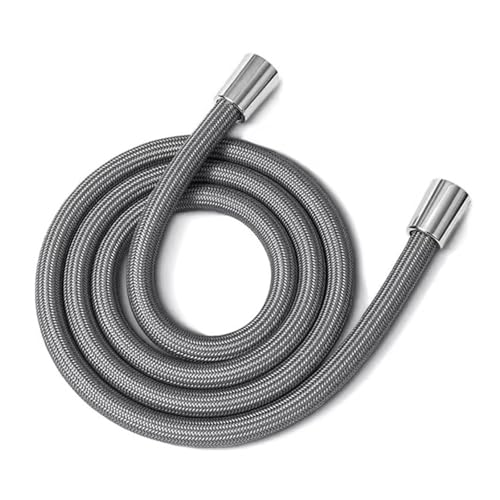 1 stück 1,5/2 M Anti-Wicklung Handbrauseschlauch GI/2 Flexibles Rohr Hochdruck Universalschnittstelle Bad Nylonrohr(Szary,2.0M) von Lasitmerh