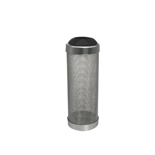 1 stück 12/16mm Aquarium Zufluss Einlassfilter Edelstahl Mesh Net Schutz Fisch Tank Zubehör Ansaugsieb Vorfilter abdeckung(Black 12mm) von Lasitmerh