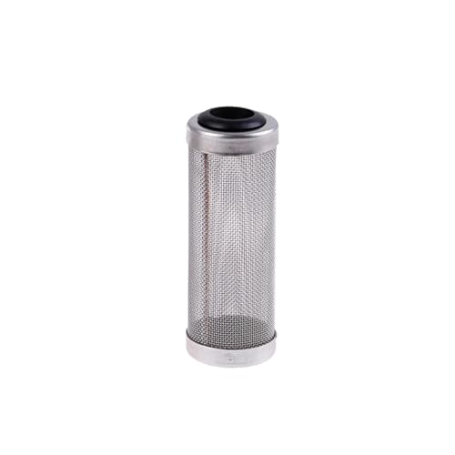 1 stück 12/16mm Aquarium Zufluss Einlassfilter Edelstahl Mesh Net Schutz Fisch Tank Zubehör Ansaugsieb Vorfilter abdeckung(Black 16mm) von Lasitmerh