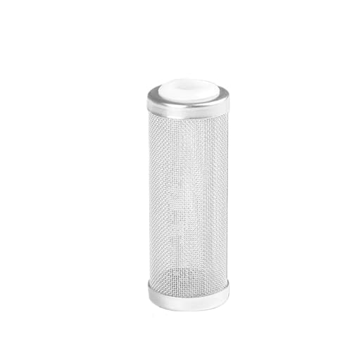 1 stück 12/16mm Aquarium Zufluss Einlassfilter Edelstahl Mesh Net Schutz Fisch Tank Zubehör Ansaugsieb Vorfilter abdeckung(White 16mm) von Lasitmerh