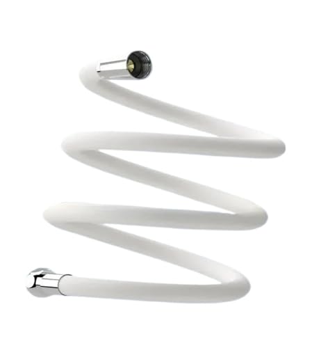 1 stück 2 Mt Silikon Flexibler Brauseschlauch Anti-Wicklungsverlängerung Hochdruckrohr Duschkopf Rohr Badezimmer Wasserhahn Zubehör(White) von Lasitmerh