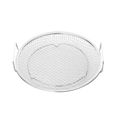 1 stück Runde Edelstahl Braten Filter Große Mesh Design Öl Sieb Fach Net Korb Mit Binaural Griff Rostfrei(18cm-with handle) von Lasitmerh