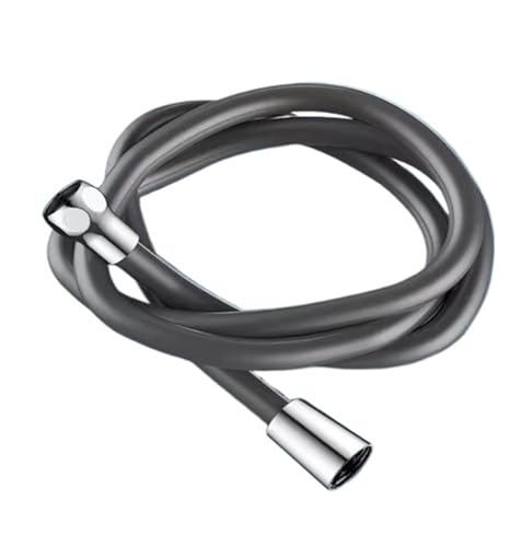 1 stück Verbesserte 1,5/2 M Silikon Duschkopf Schlauch Flexible Anti-Wicklung Rohr Hochdruck Leistungsstarke Rohr Bad zubehör(Szary,200cm) von Lasitmerh