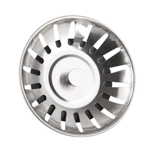 1pc Edelstahl Pool Badewanne Haar Catcher Stopper Waschbecken Sieb Abfall Filter Stecker Küche Zubehör Werkzeuge(Sliver Cap) von Lasitmerh