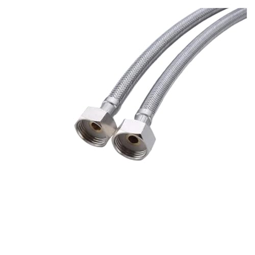 2 stücke Bad Schlauch Edelstahl Flexible Wasser Rohr Küche Warmen Und Kalten Wasserhahn Versorgung G 1/2 3/8(2pcs G3-8) von Lasitmerh