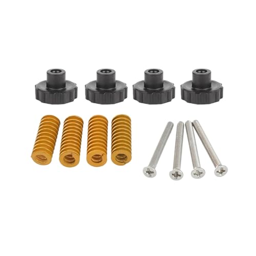 4set 3D Drucker Zubehör CR10 Hand Schraube Mutter Frühling M3 M4 Heißer Bett Nivellierung Kit Ender3(M3) von Lasitmerh
