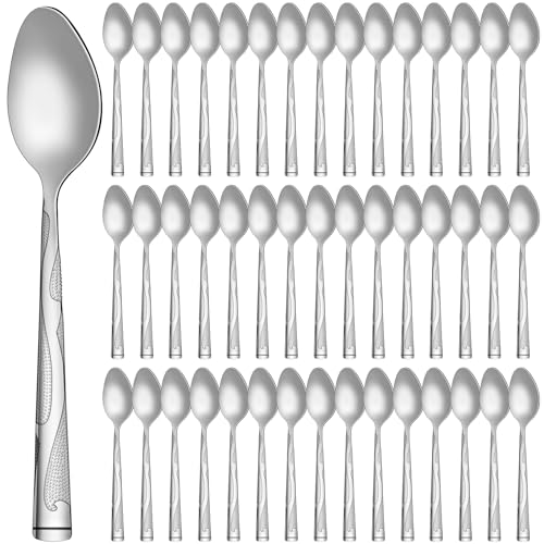 Lasnten Esslöffel-Set, 18 cm, Metall, hochglanzpoliert, für Zuhause, Restaurant, Küche, spülmaschinenfest, 100 Stück Lasnten Esslöffel-Set, 18 cm, Metall, hochglanzpoliert, für Zuhause, Restaurant, Küche, spülmaschinenfest, 100 Stück von Lasnten