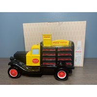 Vintage Seltene Coca-Cola Sammlerstück Keramik Lieferwagen Bank Neu in Box Artikel Nr. 791237 von LastWordThreads