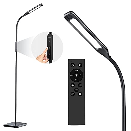 LASTAR LED Stehlampe, 550 Lumen mit einstellbarer 3000K-6500K Farbtemperatur & 5 Helligkeitsstufen, 1H Timer & Memory Funktion Stehlampen mit Fernbedienung und Touch Control für Wohnzimmer von LASTAR