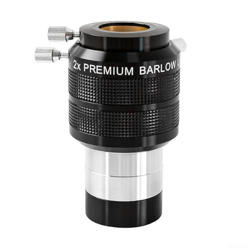 2 x Barlow-Okular aus Aluminiumlegierung für verbesserte Teleskopleistung, Apochromat-Design für echte Farbwiederherstellung von Lastdaytime