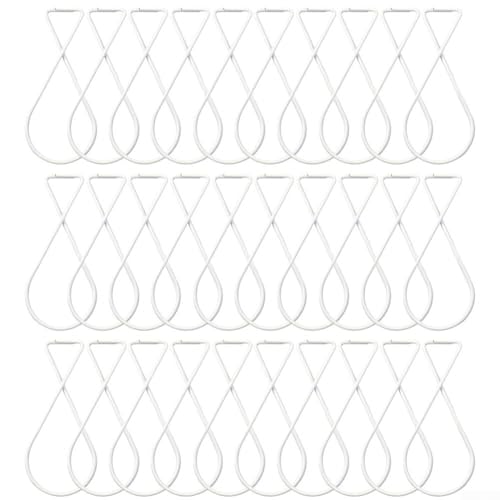 30 Stück Deckenhaken Clips für Tbar Drop Deckenfliesen Hängeschilder Banner Poster Kunstwerk unterstützt bis zu 5 kg Stahl verzinkte Haken für Zuhause Büro Schule Gebrauch (klein weiß) von Lastdaytime