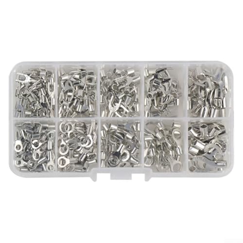320 Sets kaltgepresstes Kupfer Nase OTUT Terminal Bare Terminal Kit für elektrische Verkabelung mit langer Lebensdauer 320 Sets kaltgepresstes Kupfer Nase OTUT Terminal Bare Terminal Kit für elektrische Verkabelung mit langer Lebensdauer von Lastdaytime