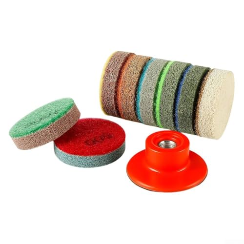 5,1 cm Schwamm-Polierpad, Nass-Pufferscheibe für Präzision zum Schleifen und Polieren von Marmor-Granit-Quarz-Beton-Oberflächen mit 8 Körnungen von 150 bis 10000 # (Körnung 150) von Lastdaytime