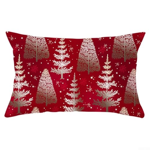 Dekorative Kissenbezüge für Schlafsofa mit klassischen Weihnachtsmotiven, aus weichem Pfirsichhaut-Stoff (8#) von Lastdaytime
