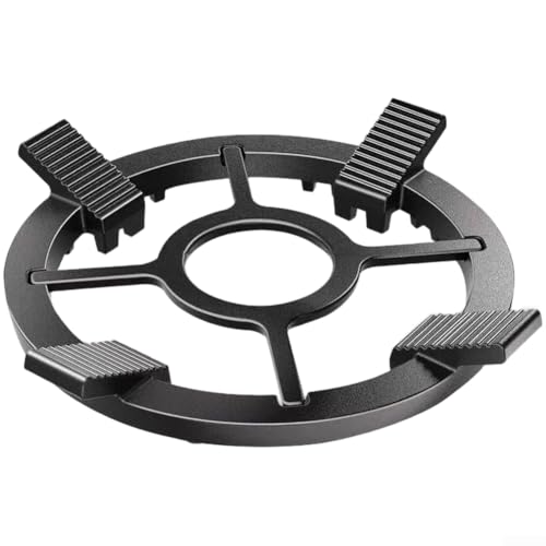 Doppelschichtiges Gusseisen-Ofen-Topfgestell mit rutschfestem Wellenmuster, passend für die meisten Vier- und Fünf-Klauen-Gasherde für sicheres Wok-Kochen (B) von Lastdaytime