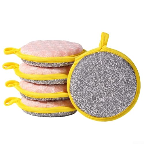 Doppelseitige Spülschwämme mit weicher Seite und Scheuerseite, kratzfestes Design für sichere Verwendung auf Küchen-Kochgeschirr und Oberflächen, wiederverwendbares Set mit 10 Schwämmen Doppelseitige Spülschwämme mit weicher Seite und Scheuerseite, kratzfestes Design für sichere Verwendung auf Küchen-Kochgeschirr und Oberflächen, wiederverwendbares Set mit 10 Schwämmen von Lastdaytime